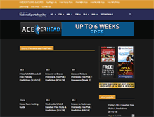Tablet Screenshot of nationalsportsmonitor.com